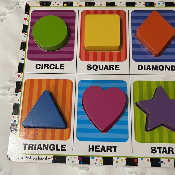 β¦οΈ Melissa and Doug Shapes Chunky Puzzle - Picture 2 of 7